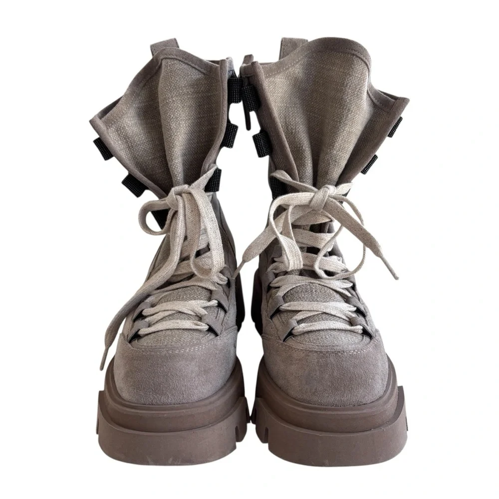 Brunello Cucinelli smoke scuffs gorgeous